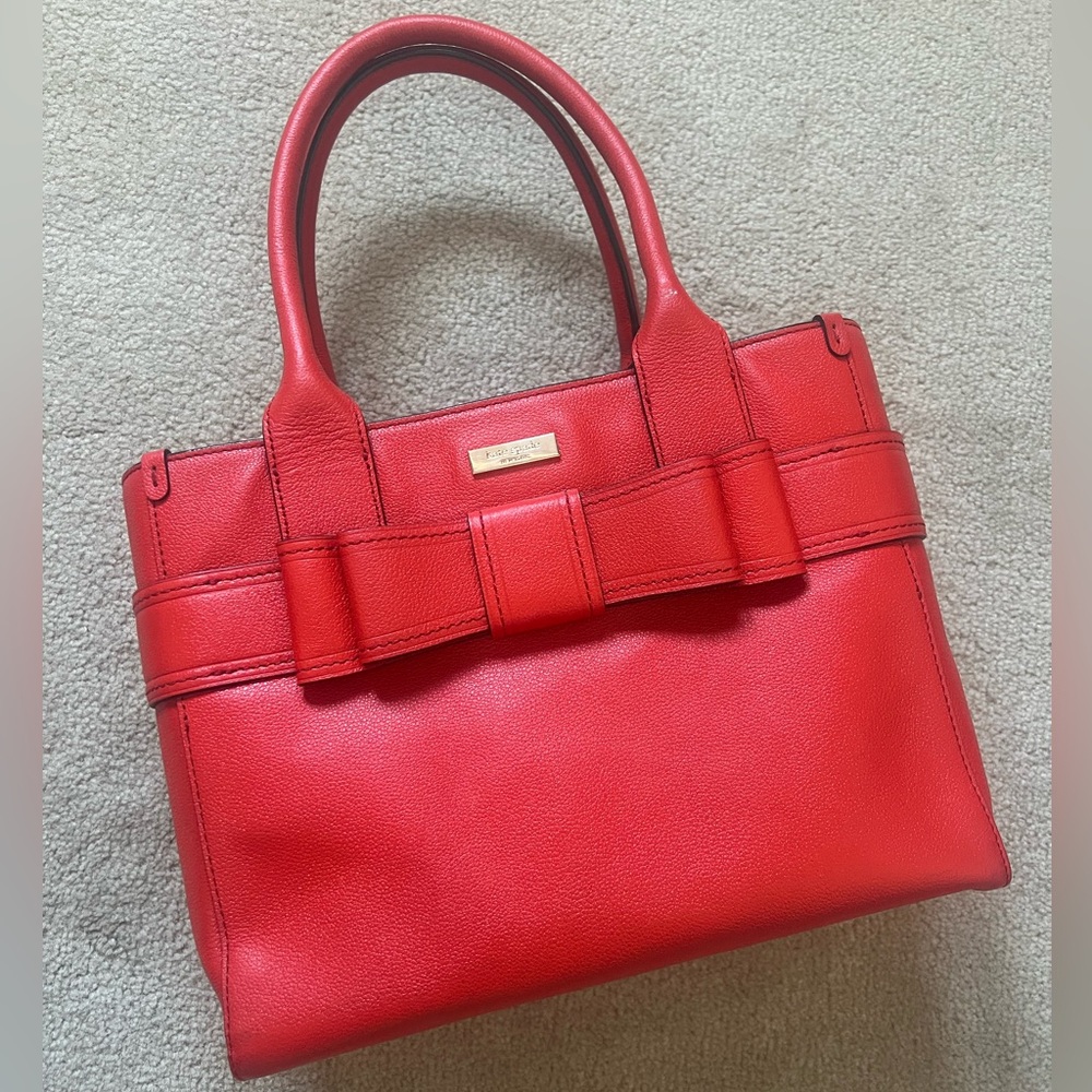 Kate Spade Vibrant Red Bow Satchel
